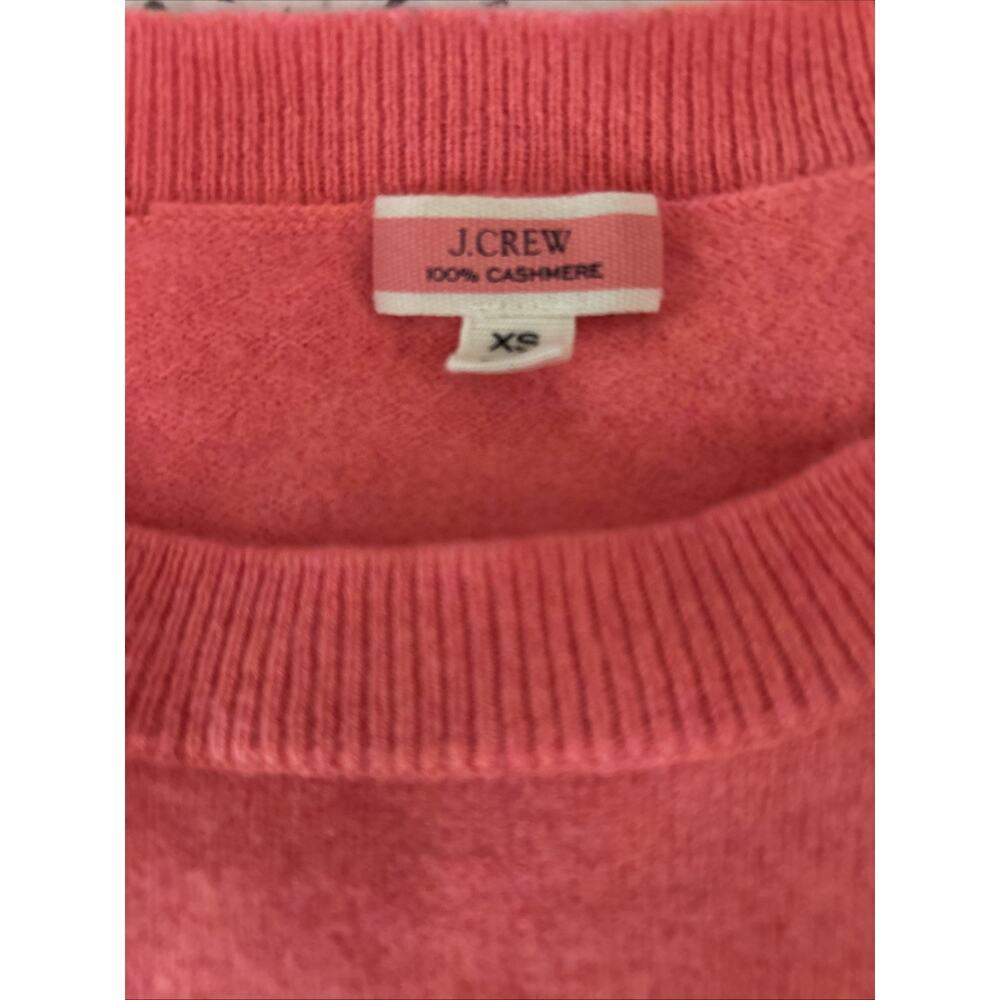 J. Crew Cashmere Classic-Fit Crewneck Sweater BA400 Pink Sz XS - Picture 3 of 6